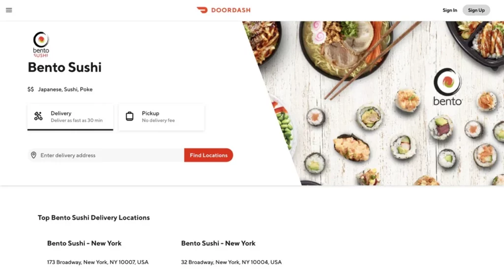 Bento Sushi Order Online everymenuprices.com