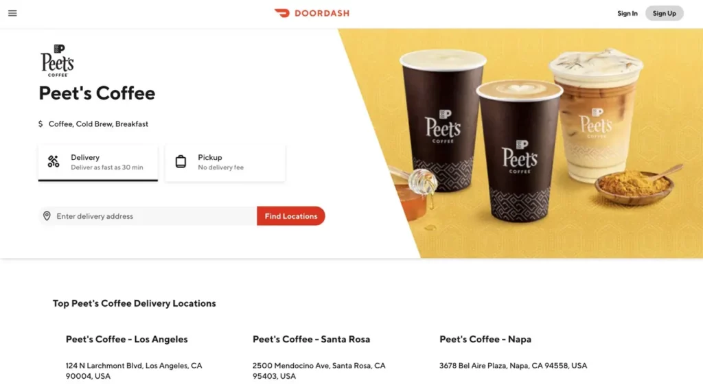 Peet's Coffee Order Online everymenuprices