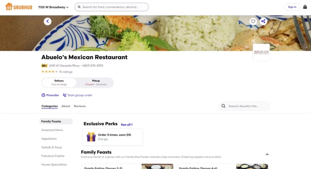 Abuelo Restaurant Order Online everymenuprices
