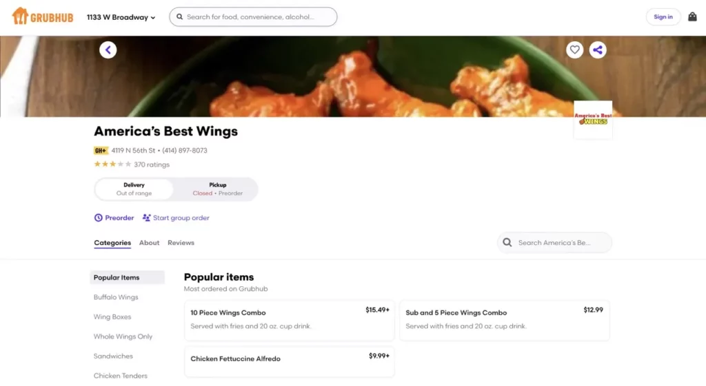 America's Best Wings Order Online everymenuprices