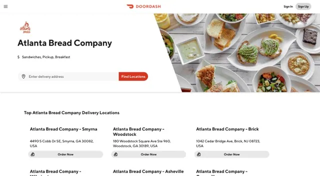 Atlanta Bread Company Order Online