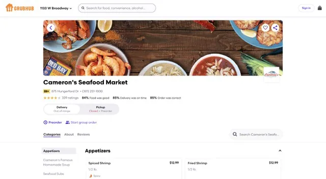 Cameron's Seafood Market Order Online everymenuprices