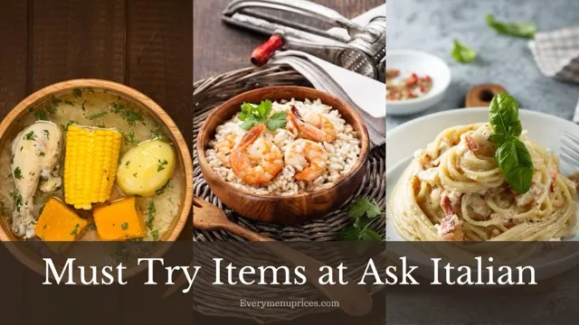 Must Try Items at Ask Italian