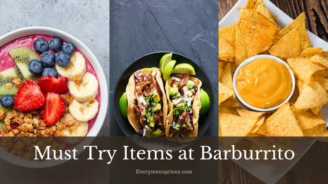Must Try Items at Barburrito