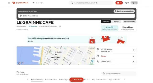 Le Grainne Cafe Order Online everymenuprices
