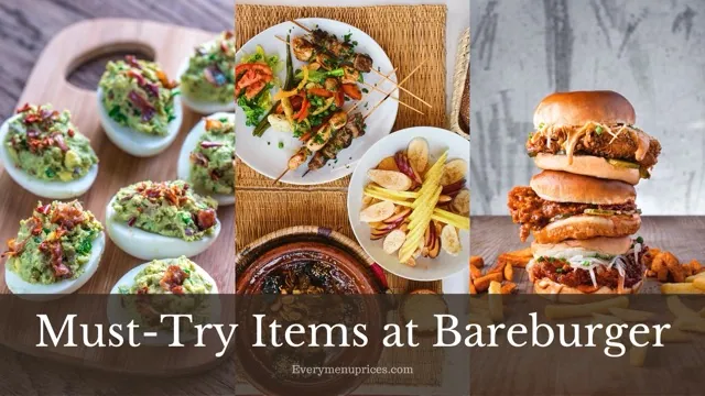 Must-Try Items at Bareburger