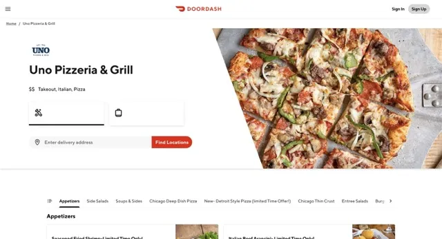 Uno Pizzeria & Grill Order Online everymenuprices