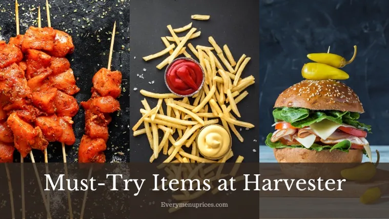 Must-Try Items at Harvester everymenuprices