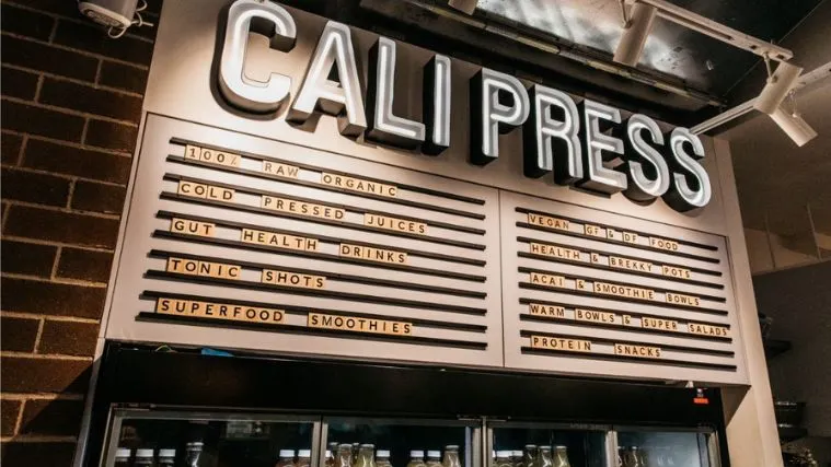 Cali Press Menu With Prices AU Everymenuprices.com